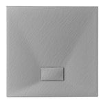 Piatto Doccia Quadrato 80x80 in SMC Antibatterico Effetto Pietra Slim Quadro D.X