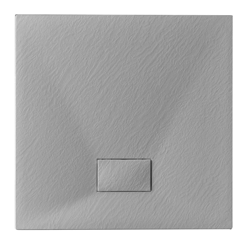 Piatto Doccia Quadrato 80x80 in SMC Antibatterico Effetto Pietra Slim Quadro D.X
