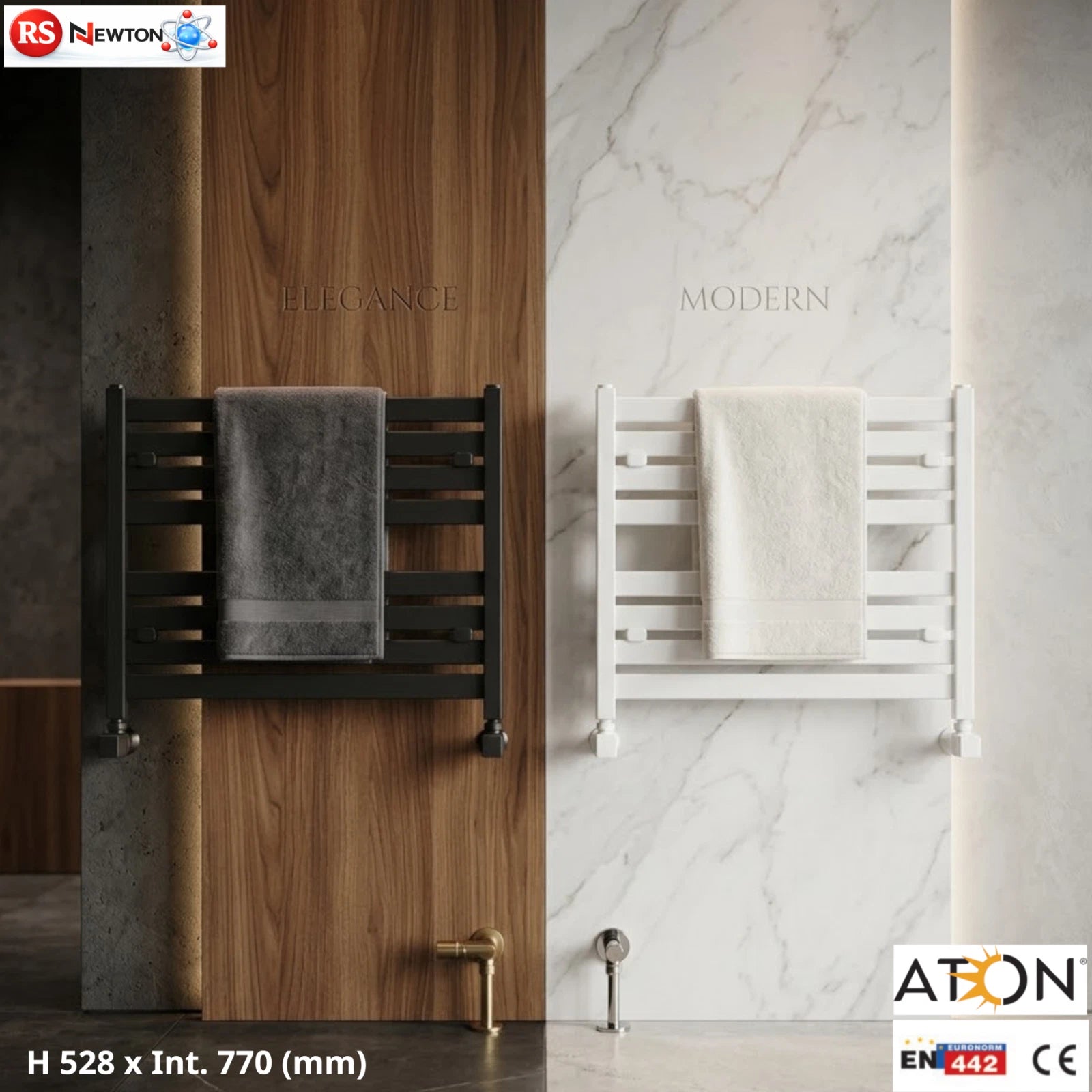 Termoarredo Orizzontale Acciaio Bianco Antracite Radiatore Bagno Termosifone D.X
