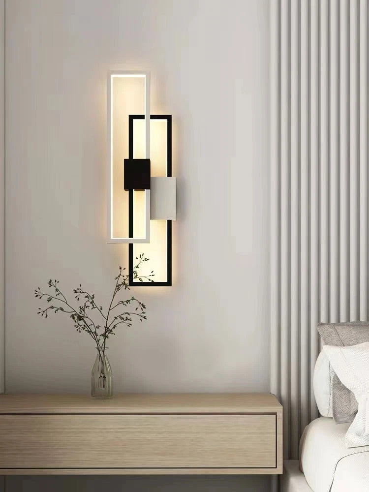 Applique LED Telecomando Dimmerabile 46W CCT Moderno Lampada Parete Camera V.L