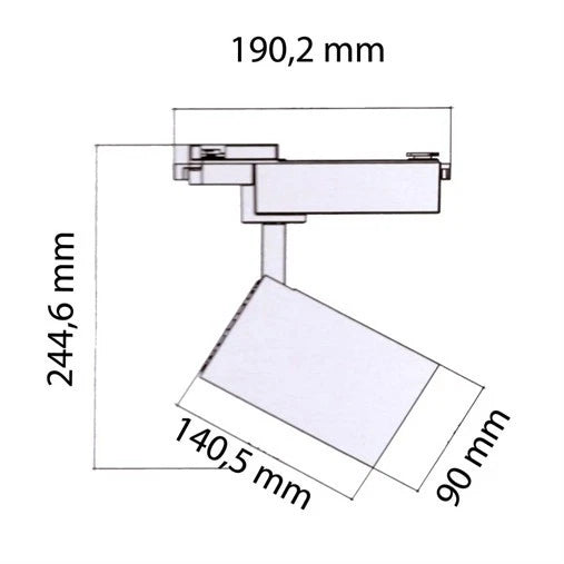 FARETTO A BINARIO TRIFASE 48V LED FARETTI BARRE 1 2 M GRIGLIA SOSPENSIONE V.L